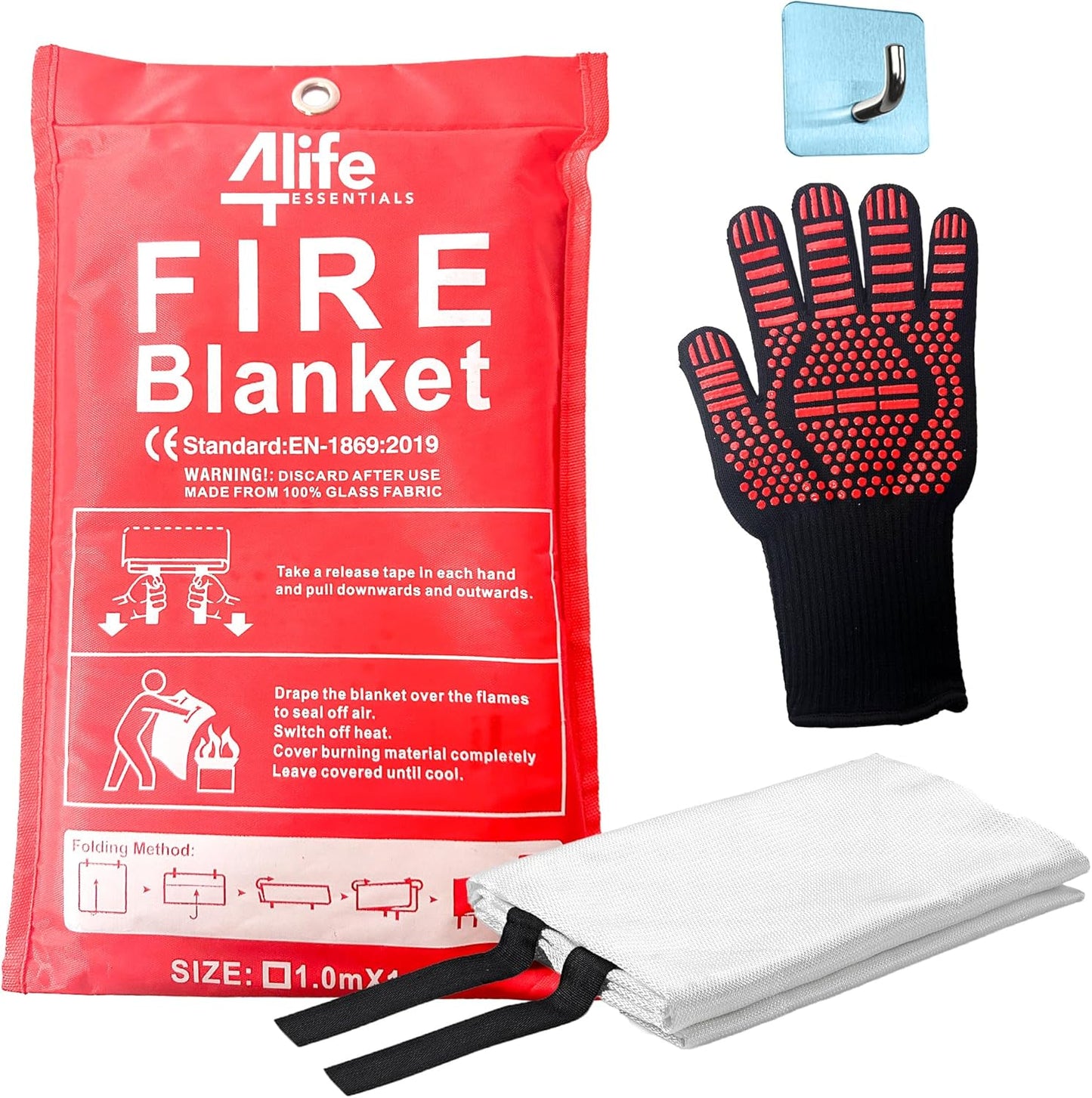 High Heat Resistant Emergency Fire Blanket - 4life Essentials