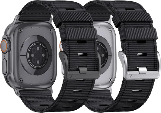 Nylon Watch Band for Apple Watch Ultra 49mm 46mm 45mm 44mm 42mm