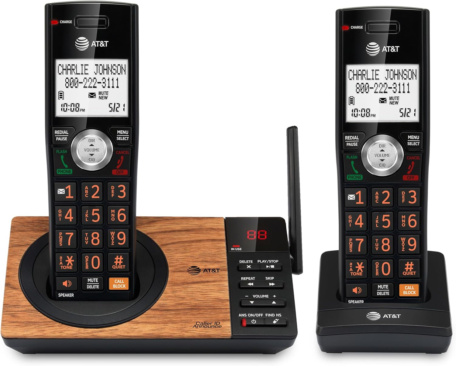 AT&T CL82267 Cordless Phone with Answering Machine and Call Block
