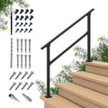 CR Fence & Rail Hand Rails for Outdoor Steps - Sturdy 3-4 Step Kit