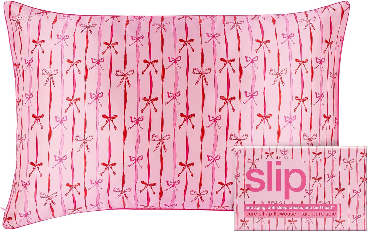 Slip Queen Silk Pillowcase with Strawberry Cupcake Design