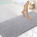 Luxury Chenille Bathroom Rug 59x24 - Extra Soft Absorbent Bath Mat