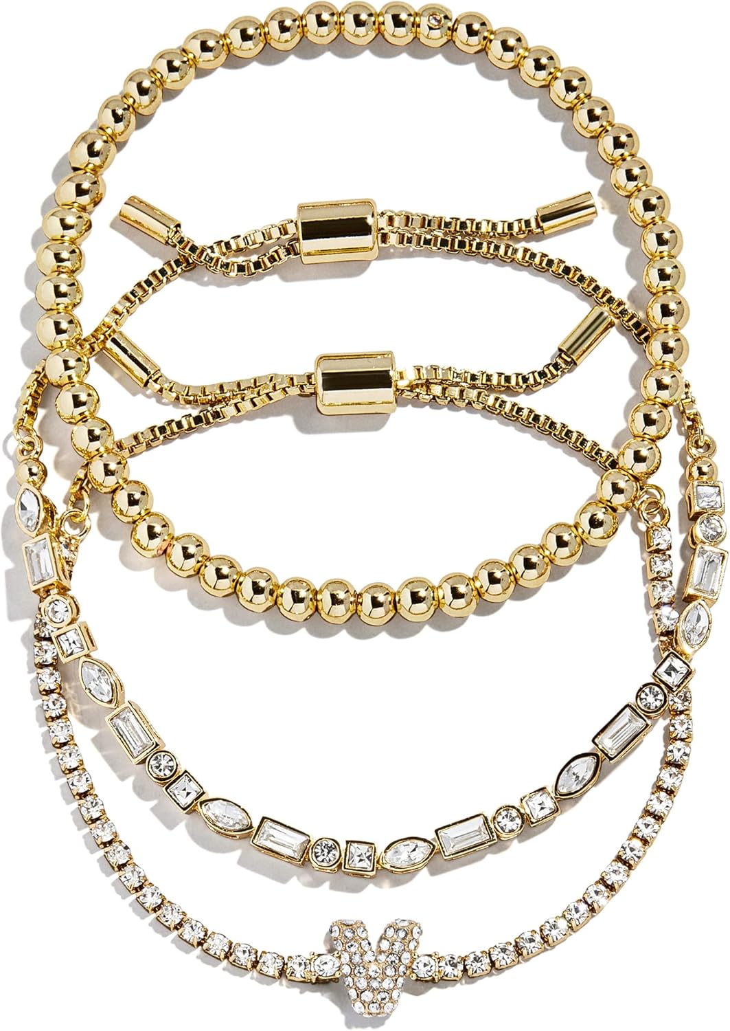 BaubleBar Three Bracelet Gift Set for Women - Personalized Jewelry