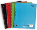 Spiral Notebooks 1 Subject Wide-Ruled Paper 4-Pack - Thick, No Bleed