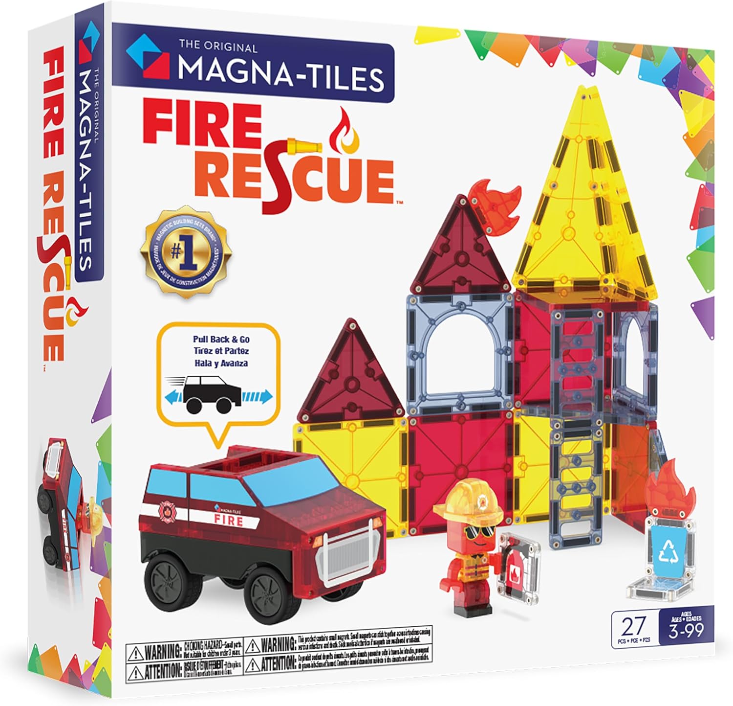MAGNA-TILES Fire Rescue 27-Piece Magnetic Construction Set Review