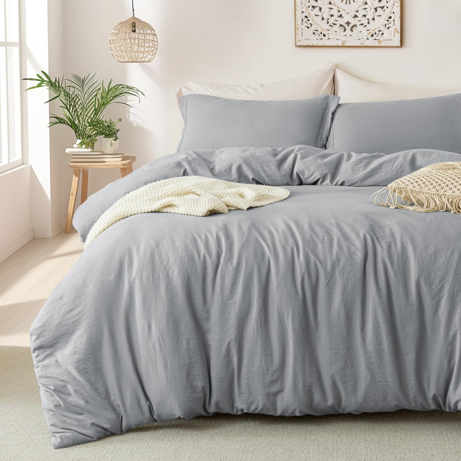 MILDLY Super Soft Duvet Cover Set - Cozy Microfiber Comfort