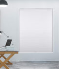 30 in x72 in White Cordless Cellular Shades - Room Darkening