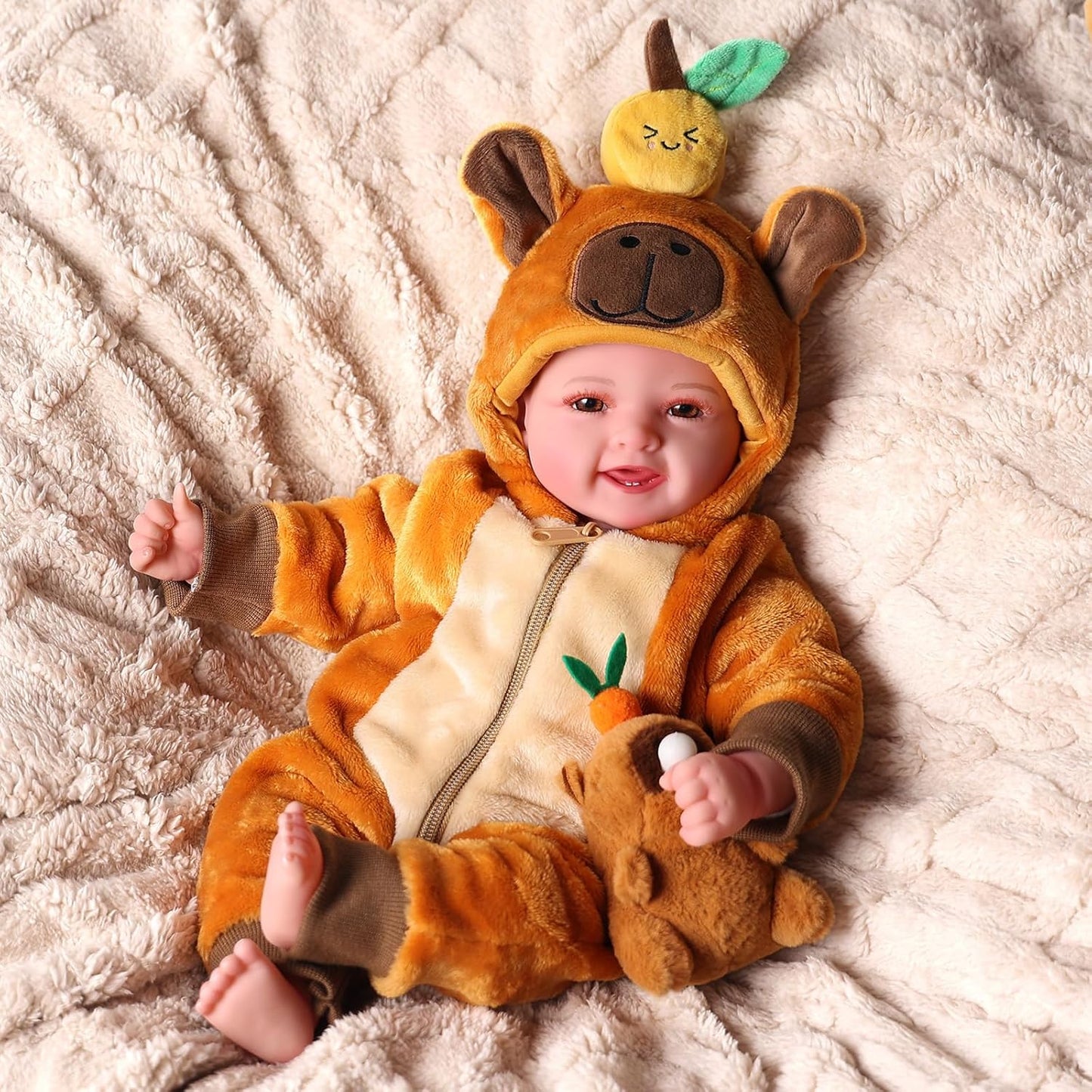 BABESIDE Baby Dolls 17in Realistic Soft Body Doll for Kids