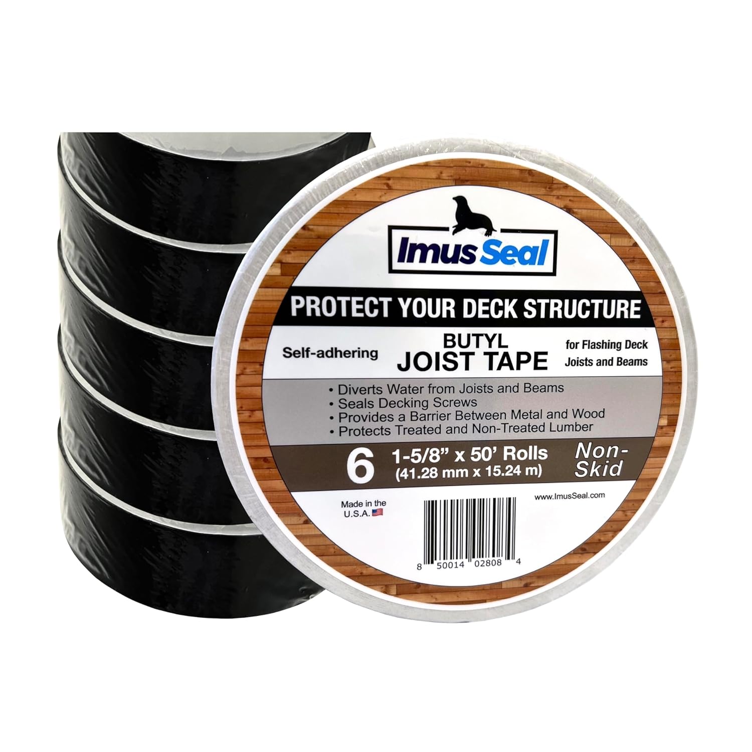 Imus Seal Butyl Joist Tape for Deck Protection and Sealing