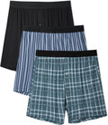 DAVID ARCHY Mens Bamboo Rayon Boxers for Men - Breathable Comfort Stay