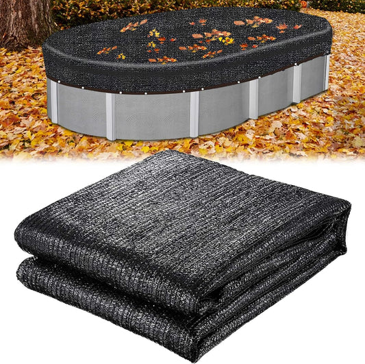 16 Ft x 32 Ft Oval Pool Leaf Net Cover for Above Ground Pools
