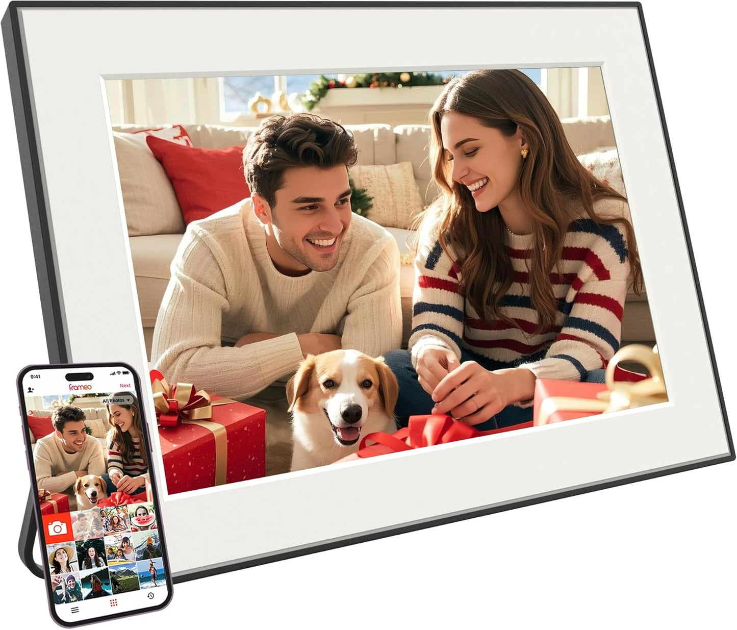 32GB WiFi Digital Picture Frame with 10.1 Inch Touch Screen