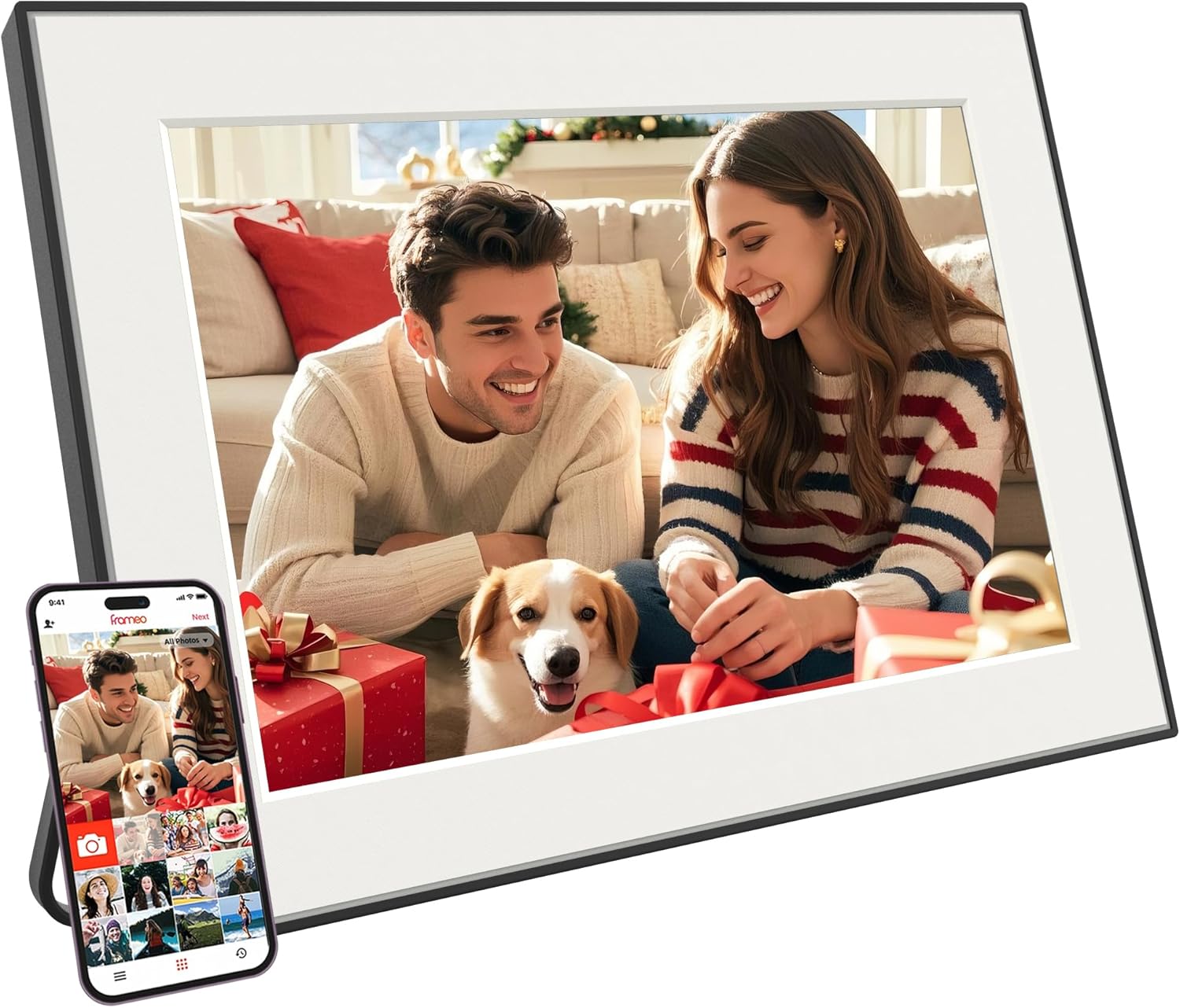 32GB WiFi Digital Picture Frame with 10.1 Inch Touch Screen