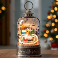 Christmas Snow Globe Lantern with Music & Timer - Lighted Holiday