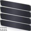 Blank Rack Mount Panel 2U 5 Pack - Metal Filler Panels for 19 in Rack