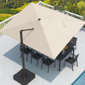 9ft x 12ft Cantilever Patio Umbrella Rectangular - Large Offset Shade