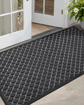 DEXI Front Door Mat 27.5x59 - Heavy Duty Rubber Entry Doormat