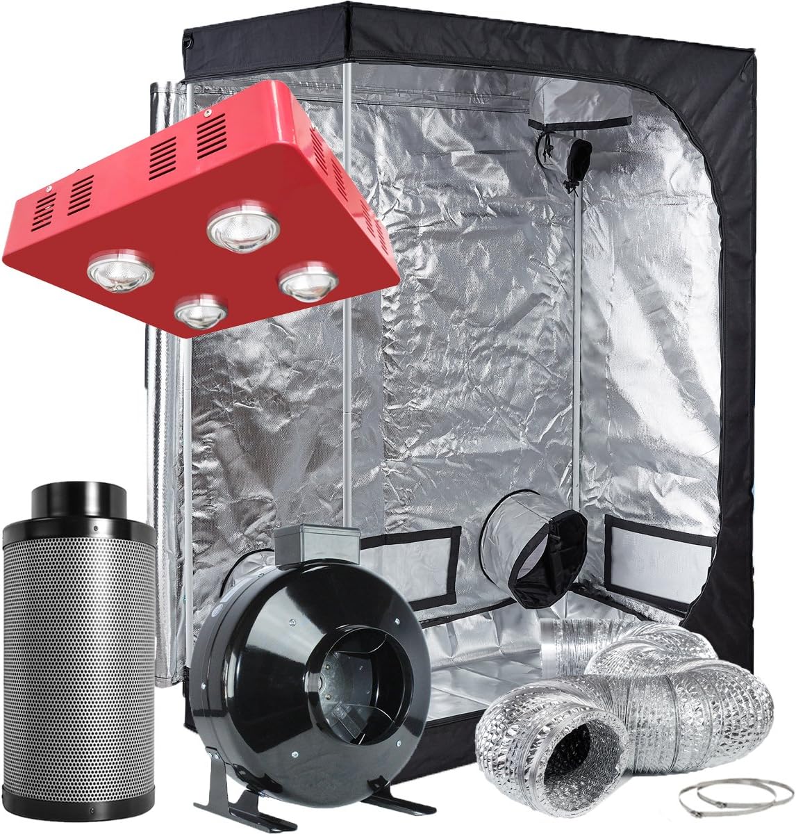 800W LED Grow Light Kit - TopoLite Complete Hydro System