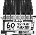 Chalkola Black Dry Erase Markers Fine Tip Bulk Pack of 60 - Reliable
