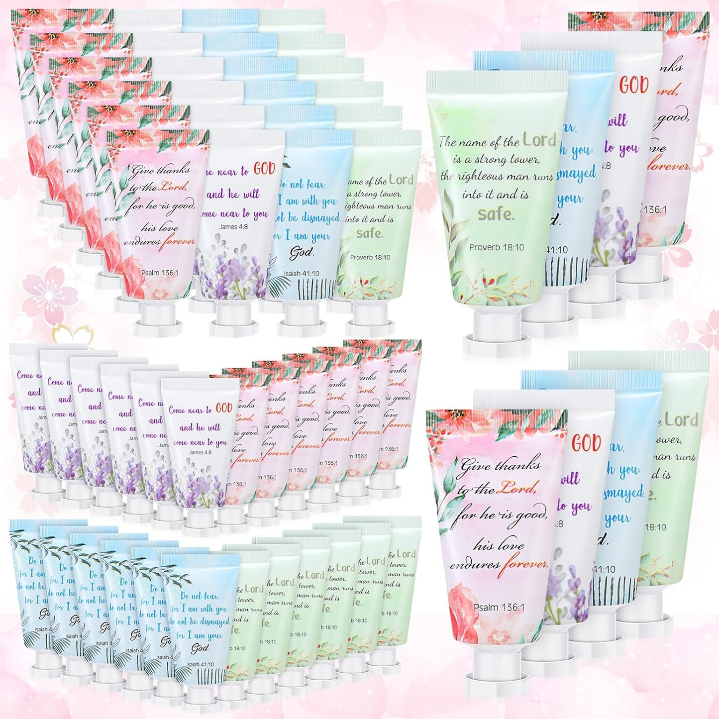 Christian Hand Cream Bulk Set for Women - 72 Pack Gift Idea