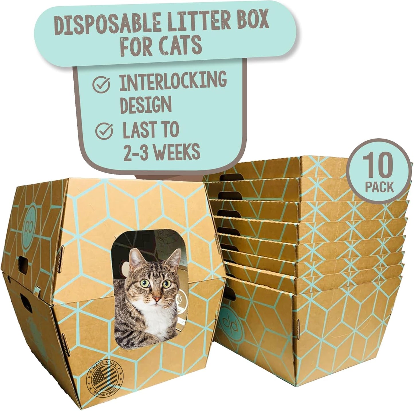 Cats Desire Disposable Litter Box for Cats - Versatile & Innovative