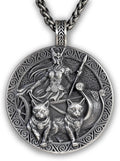 Freya Cats Valkyrie Necklace Pendant - Handcrafted Norse Design