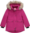 Juicy Couture Girls Coat - Stylish Faux Fur Hooded Jacket
