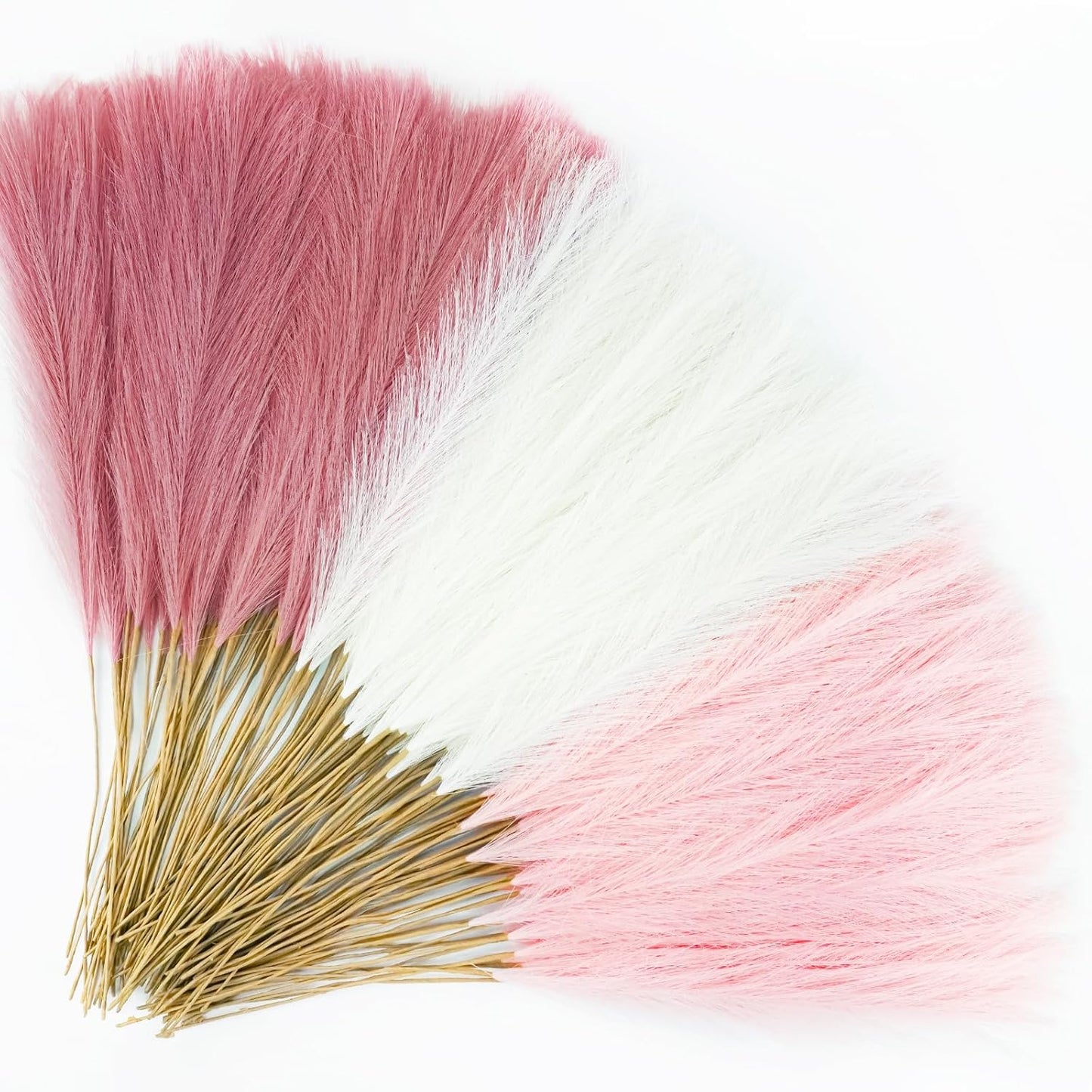150pcs Pink Faux Pampas Grass for Elegant Home Decor