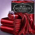 Satin Bed Sheets Twin Size - Luxury 3 Piece Satin Bedding Set