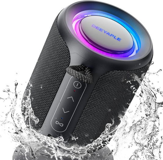 Deeyaple Portable Bluetooth Speaker: IP67 Waterproof, 15W Stereo Sound