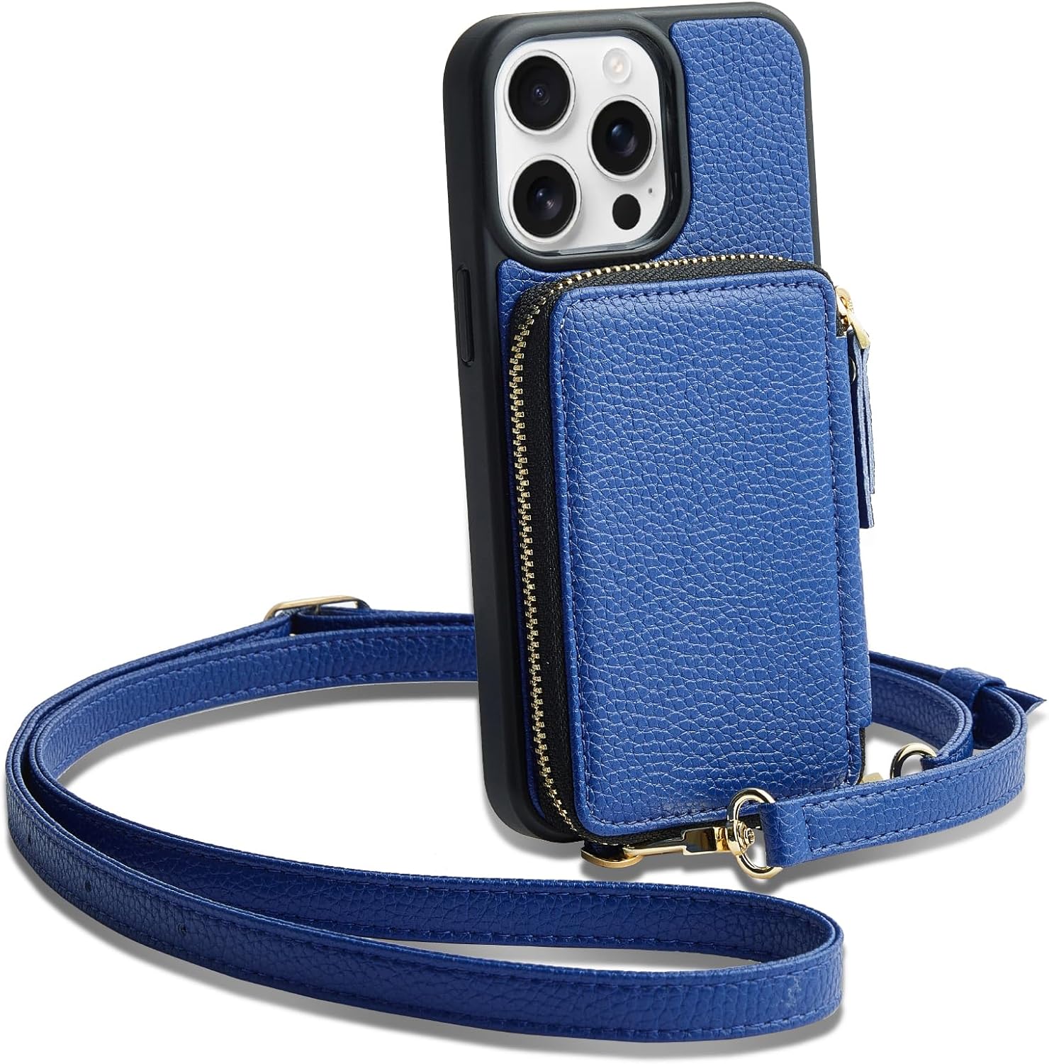 ZVE iPhone 15 Pro Max Wallet Case with RFID Blocking Design