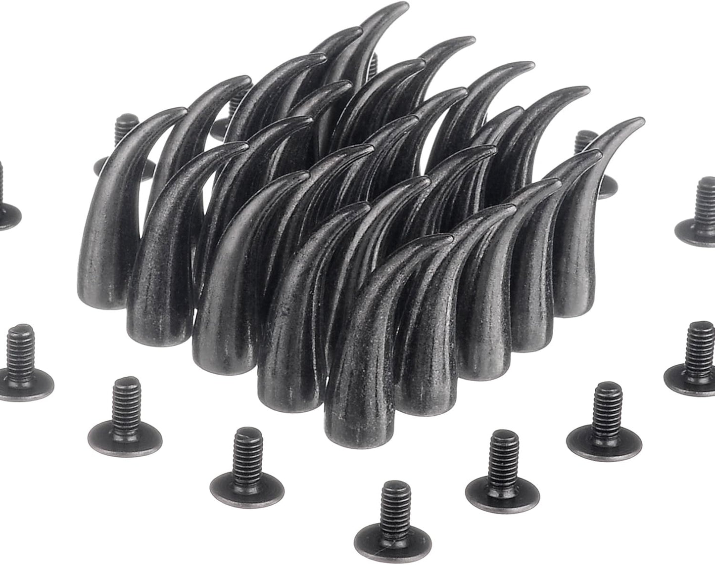 RUBYCA 500 Sets 21mm Black Gunmetal Cat Claw Studs for DIY