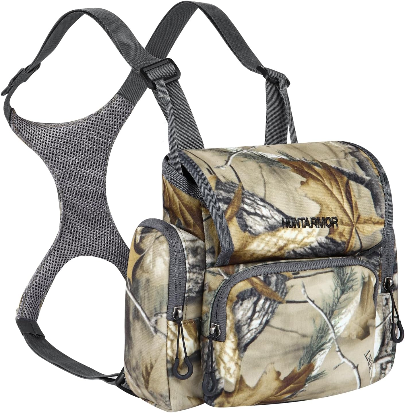 Lightweight Binocular Harness Chest Pack with Rain Cover