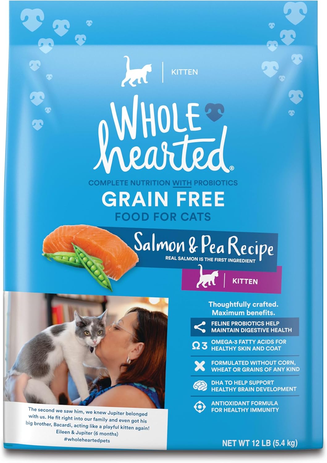 WholeHearted Grain-Free Salmon Recipe Dry Kitten Food Review