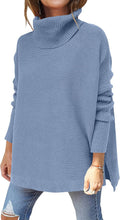 Stylish Batwing Sleeve Turtleneck Sweater for Women