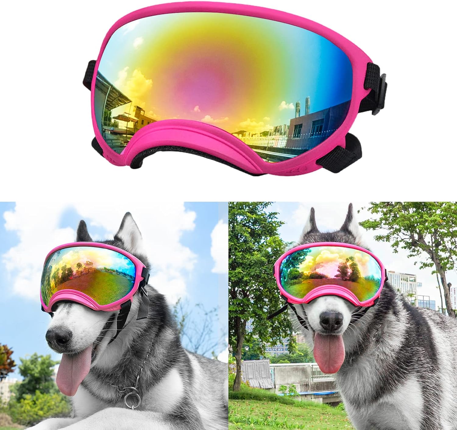 Large Dog Sunglasses for UV Protection and Comfort