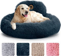 Calming Dog Bed Large 36ft Round Donut Bed - Plush Comfort