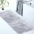 Walensee Large Bathroom Rug 24 x 60 Grey - Extra Soft Absorbent Shaggy