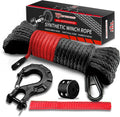 Off-Road Winch Rope Kit 3/16ft x 50ft - Synthetic 8500 lb Rope