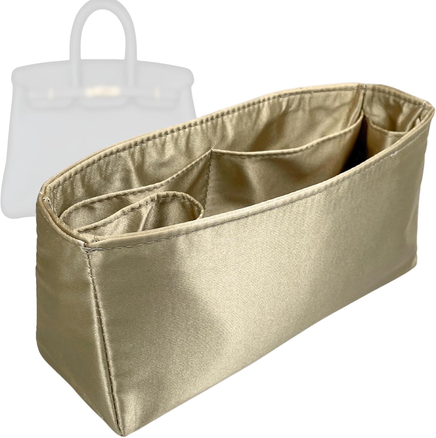 Satin Organizer for Birkin 25,30,35,40,42,45,50, Silk Insert