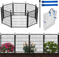 Doorless 54in Garden Fence for Dogs - 8 Panels, 17.7 Ft Long