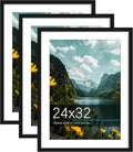 Picrit 24x32 Picture Frame 3 Pack - Flexible Mat or Full-Size Display
