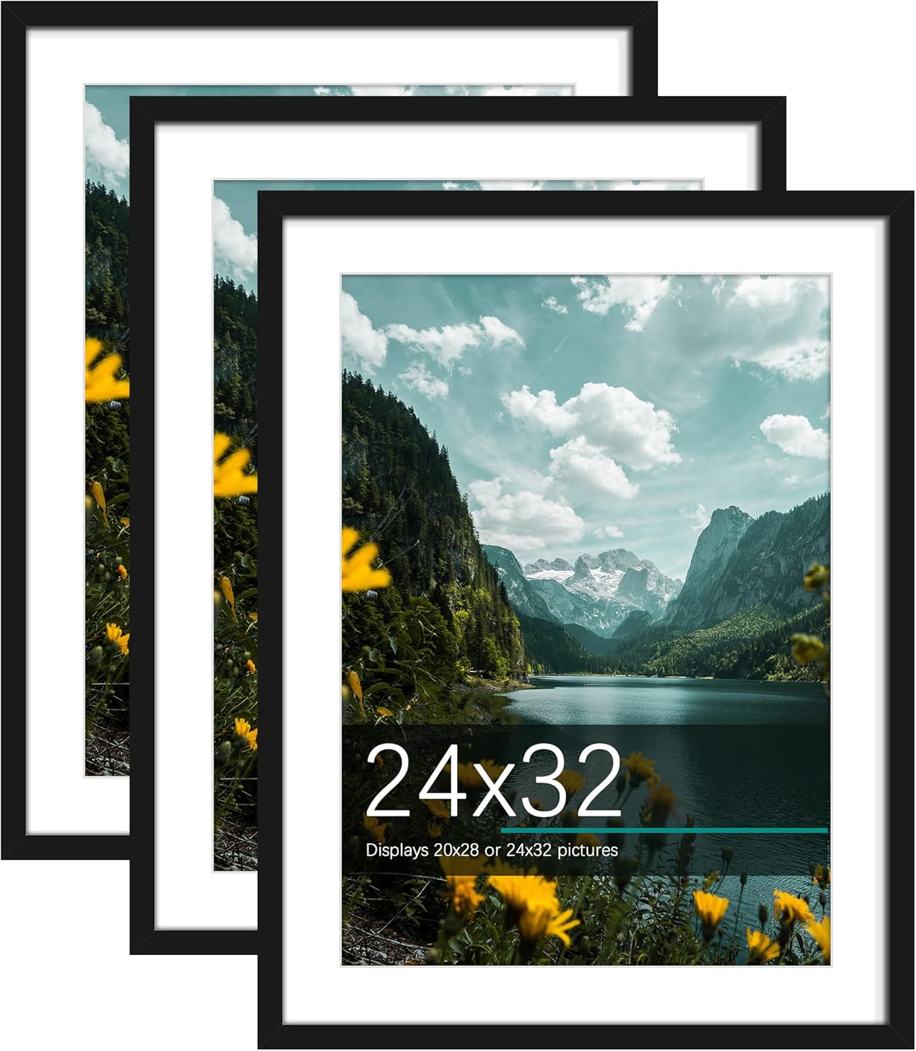 Picrit 24x32 Picture Frame 3 Pack for Versatile Display Options