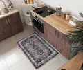 2 ft x 3 ft Machine Washable Entry Rug - Low Pile Vintage Design