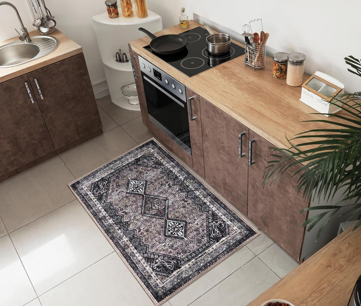 Keen Home Design 2x3 Rug - Vintage Machine Washable Entry Rug
