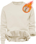 Yeokou Mens Warm Fleece Sherpa Lined Crewneck Sweatshirt - Cozy Cold