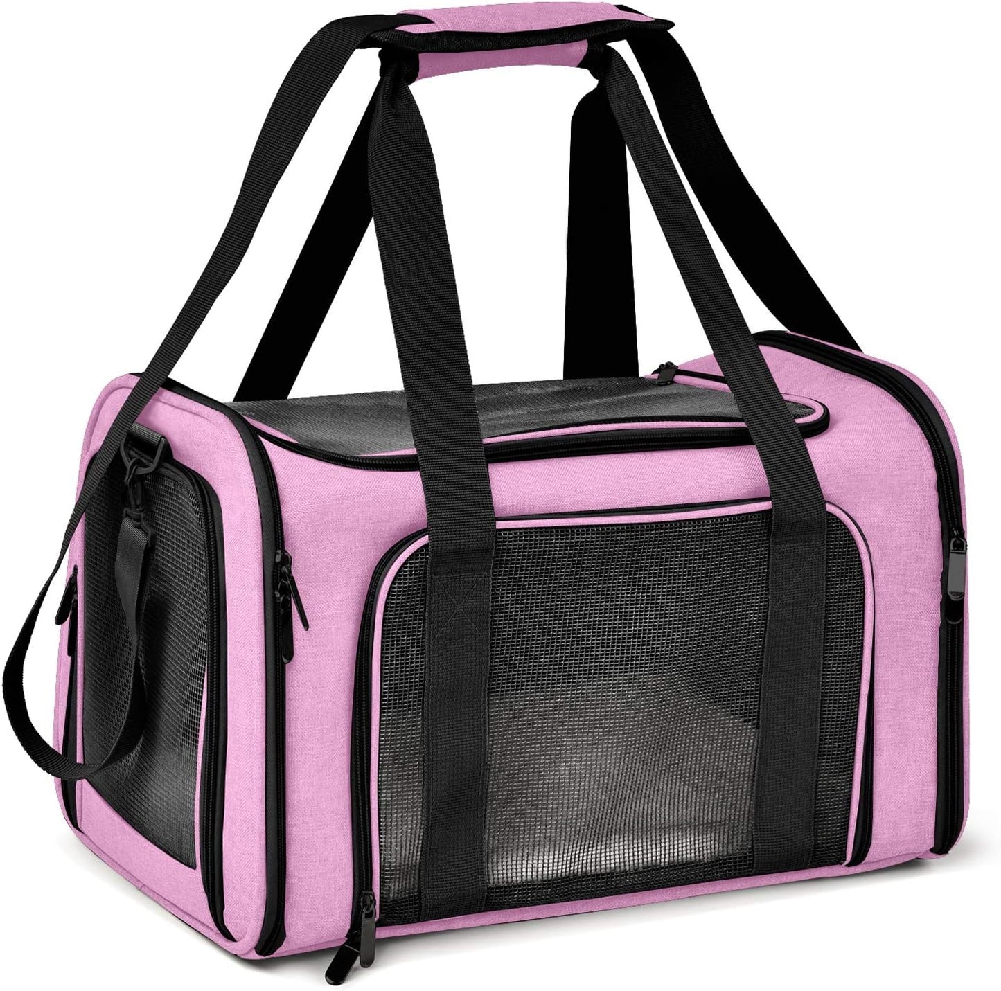 Henkelion Large Cat Carrier for Dogs and Puppies - Pink Travel Bag