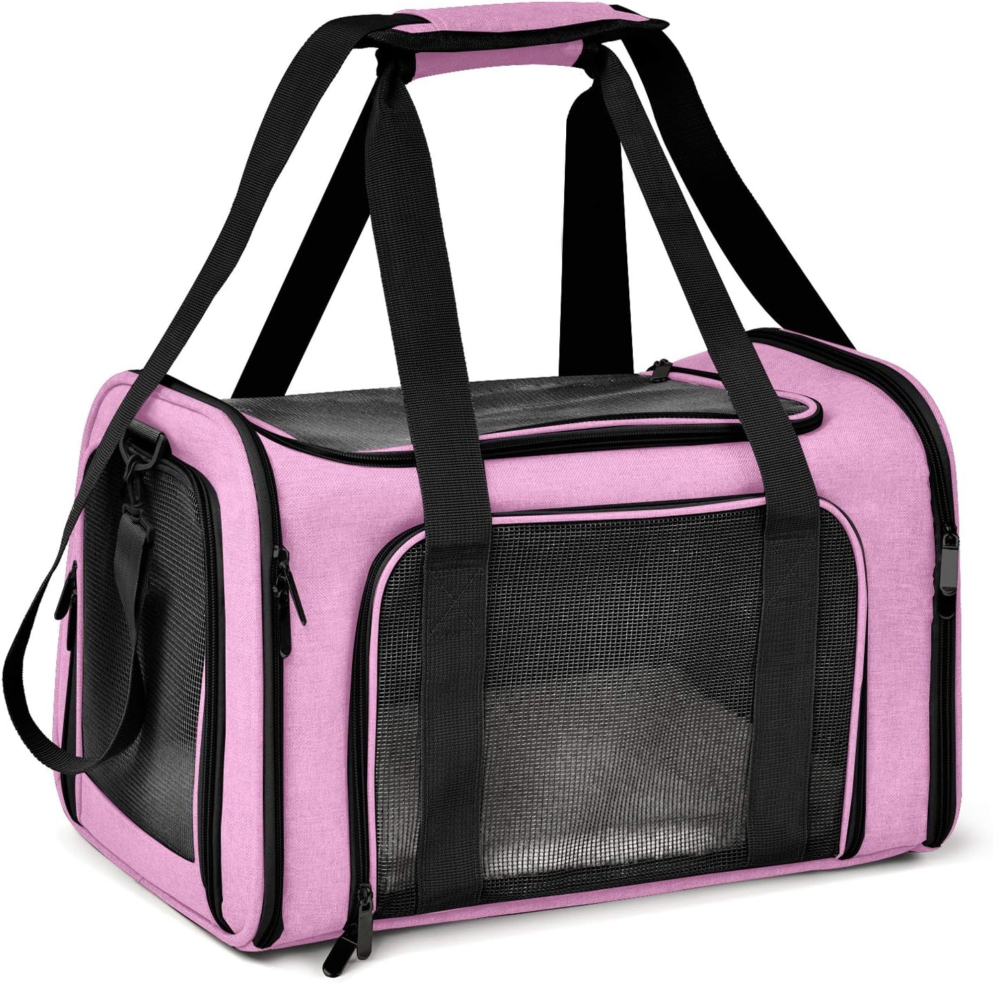 Henkelion Large Cat Carrier for Dogs and Puppies - Pink Travel Bag