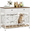 Large Dog Crate Furniture 44 in Wooden Dog Kennel with Storage