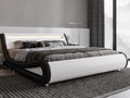 Full Size LED Platform Bed Frame with Adjustable Headboard - Light